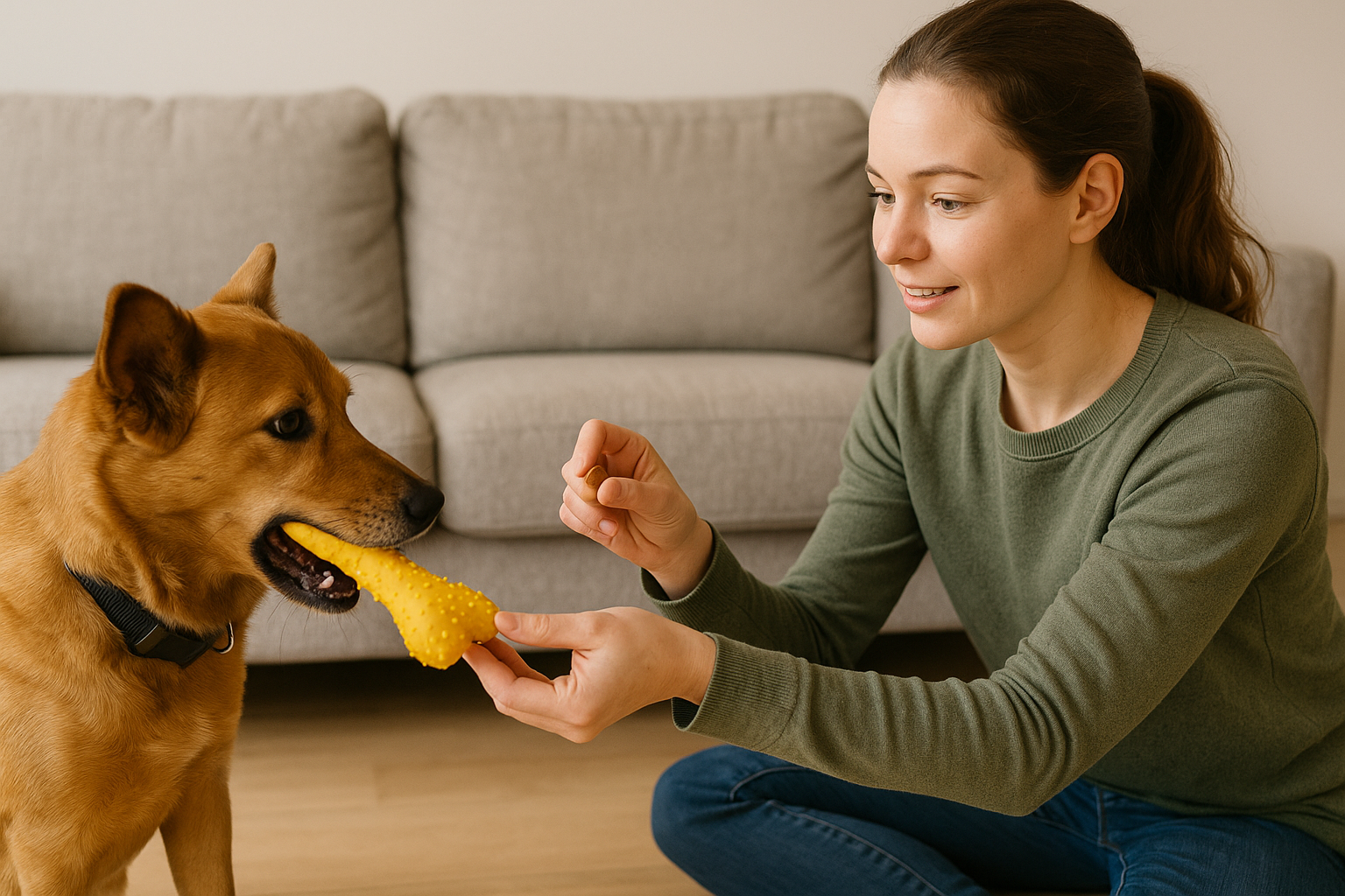 Metoda 1: Naucz psa opłacalnej wymiany